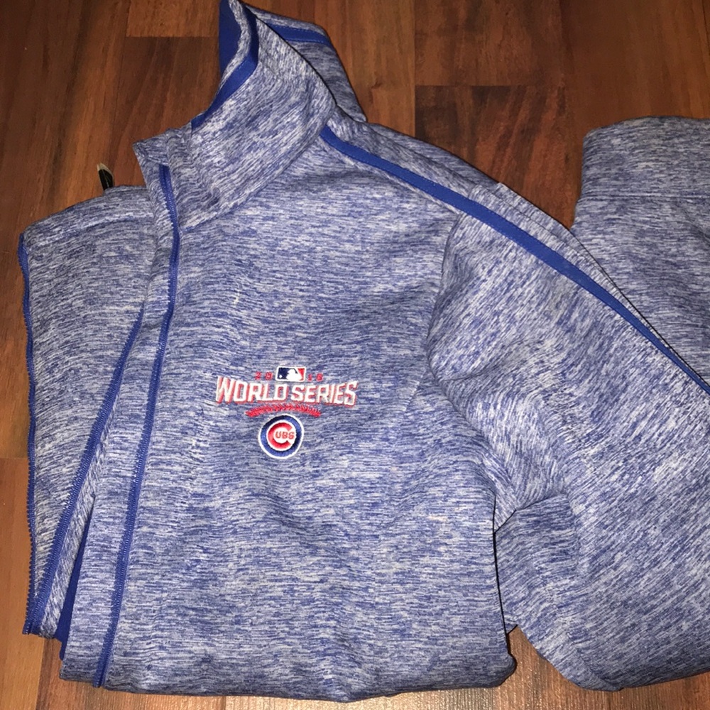 -NEVER WORN chicago cubs world series light jacket
